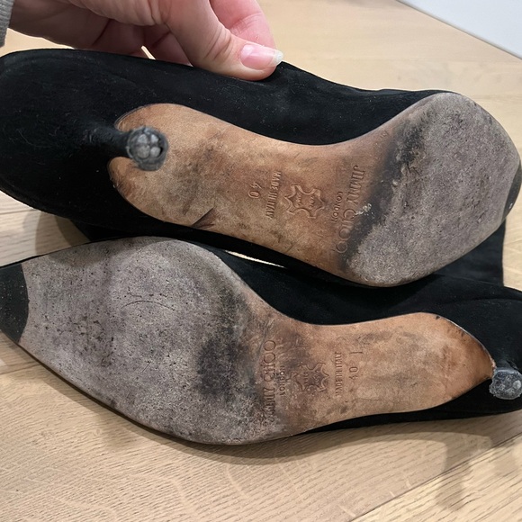 Jimmy Choo suede kitten heel boots size 40 (9/9.5) - Picture 9 of 10